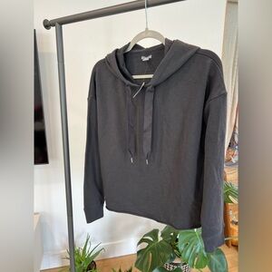 NWT Women’s AERIE Logo Charcoal Lightweight Hoodie ~ Medium